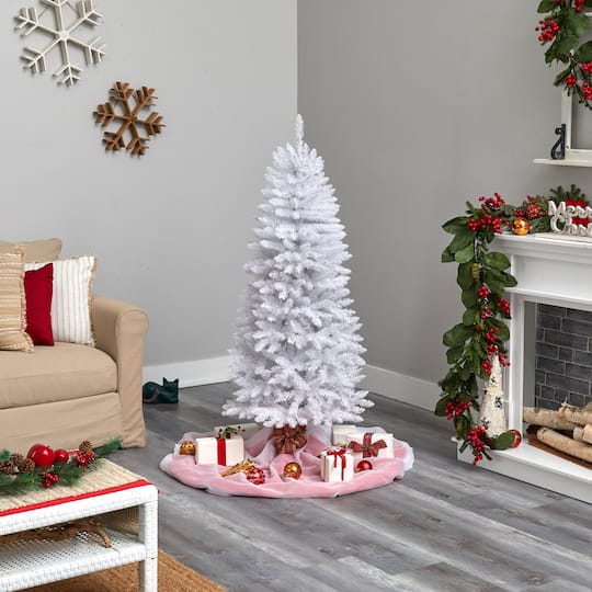 5ft. Unlit Slim White Artificial Christmas Tree
